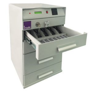 Bankers Till 4 Drawer anti-attack safe for cash and banknotes